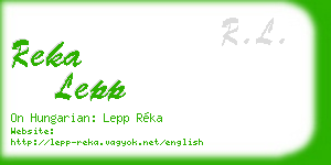 reka lepp business card