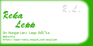 reka lepp business card